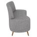 Sofá 2 Lugares para Sala Living 135cm Pés Palito Tamar K04 Linho Cinza - Mpozenato