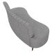 Sofá 2 Lugares para Sala Living 135cm Pés Palito Tamar K04 Linho Cinza - Mpozenato