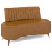 Sofá 2 Lugares para Sala Living 135cm Pés Palito Tamar K04 Sintético Caramelo - Mpozenato