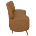Sofá 2 Lugares para Sala Living 135cm Pés Palito Tamar K04 Sintético Caramelo - Mpozenato