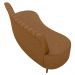 Sofá 2 Lugares para Sala Living 135cm Pés Palito Tamar K04 Sintético Caramelo - Mpozenato