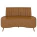 Sofá 2 Lugares para Sala Living 135cm Pés Palito Tamar K04 Sintético Caramelo - Mpozenato