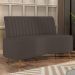 Sofá 2 Lugares para Sala Living 135cm Pés Palito Tamar K04 Veludo Marrom - Mpozenato