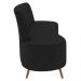 Sofá 2 Lugares para Sala Living 135cm Pés Palito Tamar K04 Veludo Preto - Mpozenato
