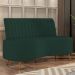 Sofá 2 Lugares para Sala Living 135cm Pés Palito Tamar K04 Veludo Verde - Mpozenato