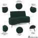 Sofá 2 Lugares para Sala Living 135cm Pés Palito Tamar K04 Veludo Verde - Mpozenato