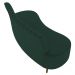 Sofá 2 Lugares para Sala Living 135cm Pés Palito Tamar K04 Veludo Verde - Mpozenato