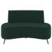 Sofá 2 Lugares para Sala Living 135cm Pés Palito Tamar K04 Veludo Verde - Mpozenato