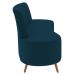Sofá 2 Lugares para Sala Living 135cm Pés Palito Tamar Z08 Veludo Azul - Mpozenato