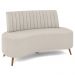 Sofá 2 Lugares para Sala Living 160cm Pés Palito Tamar Z08 Boucle Bege - Mpozenato