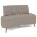 Sofá 2 Lugares para Sala Living 160cm Pés Palito Tamar Z08 Boucle Bege Escuro - Mpozenato