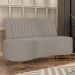 Sofá 2 Lugares para Sala Living 160cm Pés Palito Tamar Z08 Boucle Bege Escuro - Mpozenato