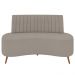 Sofá 2 Lugares para Sala Living 160cm Pés Palito Tamar Z08 Boucle Bege Escuro - Mpozenato