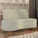 Sofá 2 Lugares para Sala Living 160cm Pés Palito Tamar Z08 Veludo Bege - Mpozenato