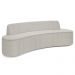 Sofá 2 Lugares para Sala de Estar Living 150cm Koane D06 Bouclê Creme - Mpozenato