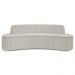 Sofá 2 Lugares para Sala de Estar Living 150cm Koane D06 Bouclê Creme - Mpozenato