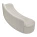 Sofá 2 Lugares para Sala de Estar Living 150cm Koane D06 Bouclê Creme - Mpozenato