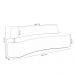 Sofá 2 Lugares para Sala de Estar Living 150cm Koane D06 Bouclê Off White - Mpozenato