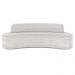 Sofá 2 Lugares para Sala de Estar Living 150cm Koane D06 Bouclê Off White - Mpozenato