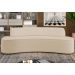 Sofá 2 Lugares para Sala de Estar Living 150cm Koane D06 Linho Marfim - Mpozenato