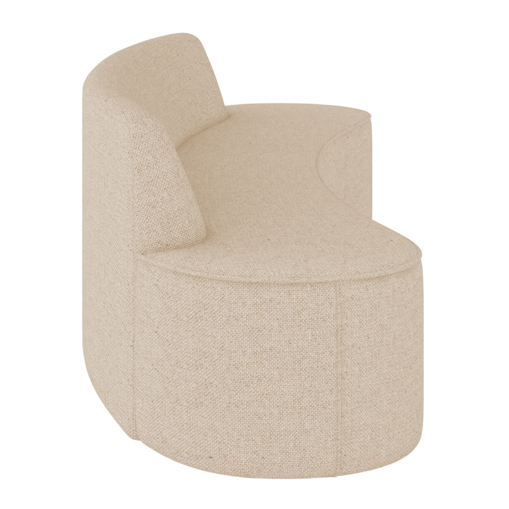 Sofá 2 Lugares para Sala de Estar Living 150cm Koane D06 Linho Marfim - Mpozenato