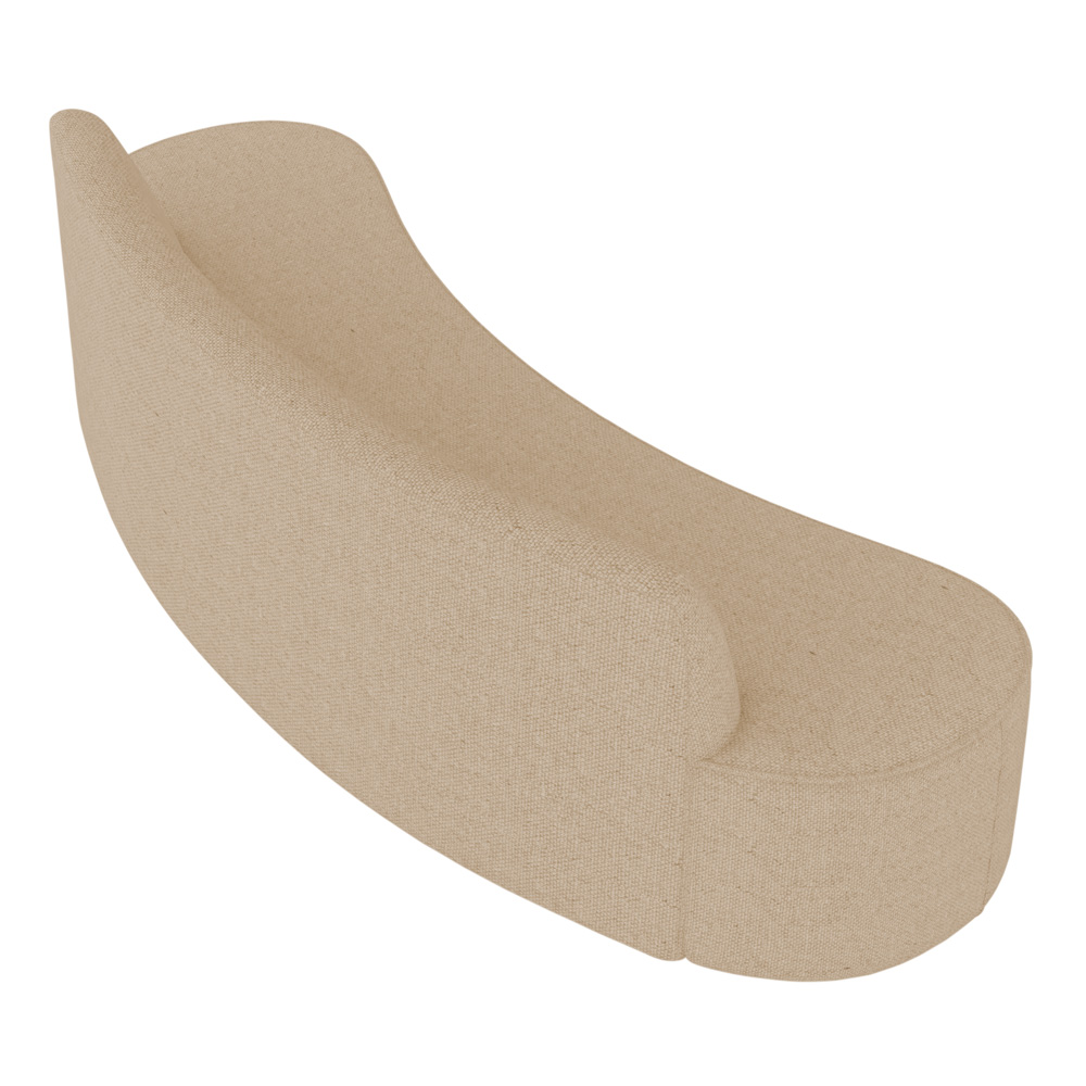 Sofá 2 Lugares para Sala de Estar Living 150cm Koane D06 Linho Marfim - Mpozenato