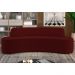 Sofá 2 Lugares para Sala de Estar Living 150cm Koane D06 Veludo Bordô - Mpozenato