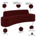Sofá 2 Lugares para Sala de Estar Living 150cm Koane D06 Veludo Bordô - Mpozenato
