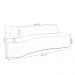 Sofá 2 Lugares para Sala de Estar Living 150cm Koane D06 Veludo Bordô - Mpozenato