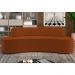 Sofá 2 Lugares para Sala de Estar Living 150cm Koane D06 Veludo Laranja - Mpozenato