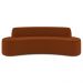 Sofá 2 Lugares para Sala de Estar Living 150cm Koane D06 Veludo Laranja - Mpozenato