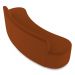Sofá 2 Lugares para Sala de Estar Living 150cm Koane D06 Veludo Laranja - Mpozenato