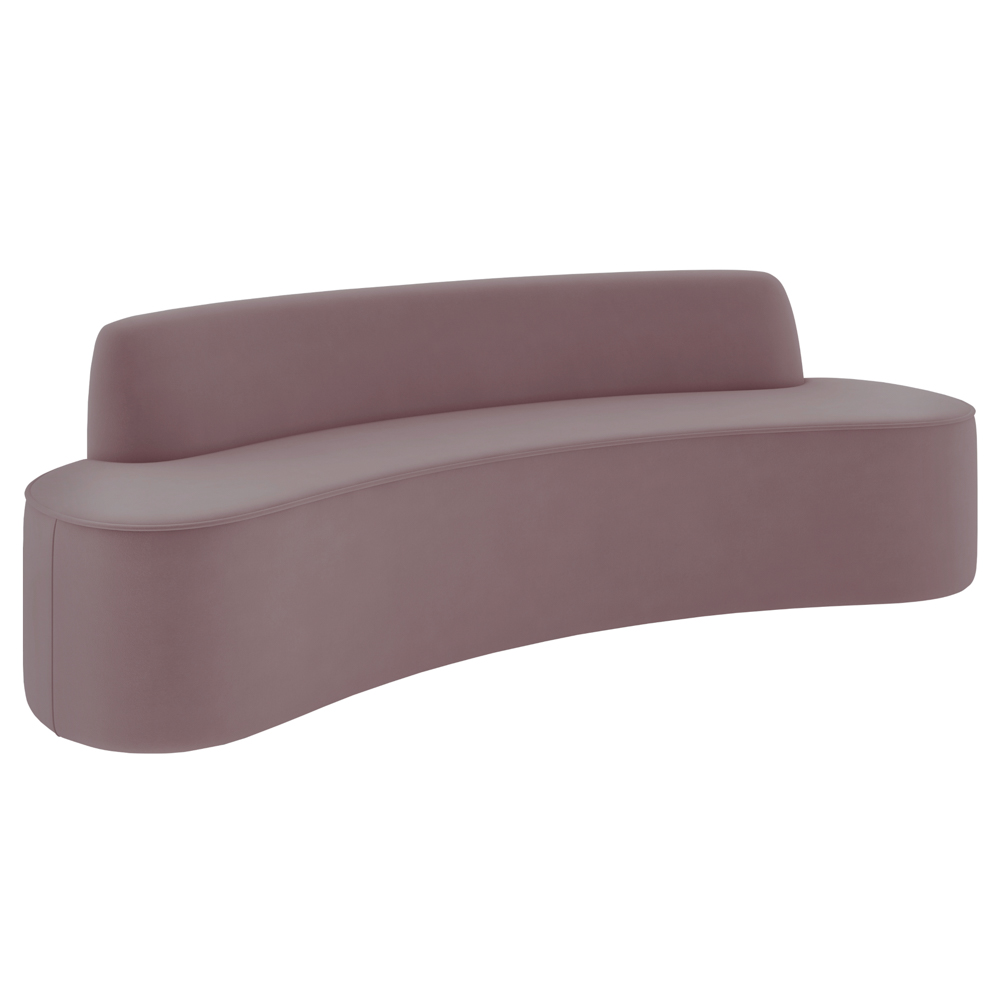 Sofá 2 Lugares para Sala de Estar Living 150cm Koane D06 Veludo Rosa - Mpozenato