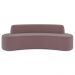 Sofá 2 Lugares para Sala de Estar Living 150cm Koane D06 Veludo Rosa - Mpozenato
