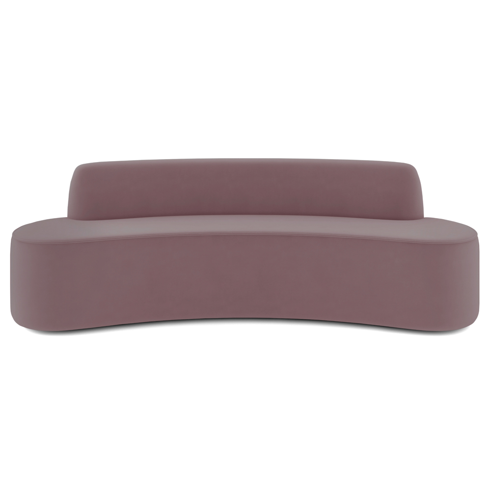Sofá 2 Lugares para Sala de Estar Living 150cm Koane D06 Veludo Rosa - Mpozenato