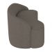 Sofá 2 Lugares para Sala de Estar Living 150cm Theo D06 Bouclê Castor - Mpozenato