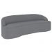 Sofá 2 Lugares para Sala de Estar Living 150cm Theo D06 Bouclê Cinza - Mpozenato