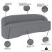 Sofá 2 Lugares para Sala de Estar Living 150cm Theo D06 Bouclê Cinza - Mpozenato