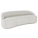 Sofá 2 Lugares para Sala de Estar Living 150cm Theo D06 Bouclê Creme - Mpozenato