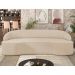 Sofá 2 Lugares para Sala de Estar Living 150cm Theo D06 Linho Marfim - Mpozenato