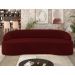 Sofá 2 Lugares para Sala de Estar Living 150cm Theo D06 Veludo Bordô - Mpozenato