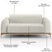 Sofá 210cm 3 Lugares Base Gold Molino D06 Linho C-367 Cru - Mpozenato