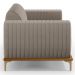 Sofá 210cm 3 Lugares Base Gold Molino D06 Linho C-370 Bege - Mpozenato