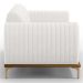 Sofá 210cm 3 Lugares Base Gold Molino D06 PU C-12 Branco - Mpozenato