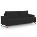 Sofá 3 Lugares 180cm Living Pés Curvos Santi D05 Linho Cru - Mpozenato