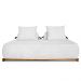 Sofá 3 Lugares 200cm Ilha Base Madeira Viero S06 Boucle Branco - Mpozenato