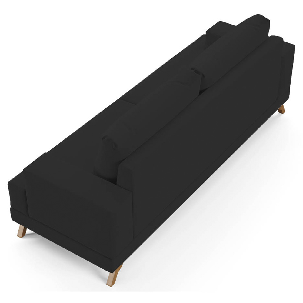 Sofá 3 Lugares 200cm Living Pés Curvos Santi D05 Linho Cru - Mpozenato