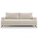 Sofá 3 Lugares 200cm Living Pés Curvos Santi D05 Suede Bege - Mpozenato