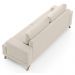 Sofá 3 Lugares 200cm Living Pés Curvos Santi D05 Suede Bege - Mpozenato