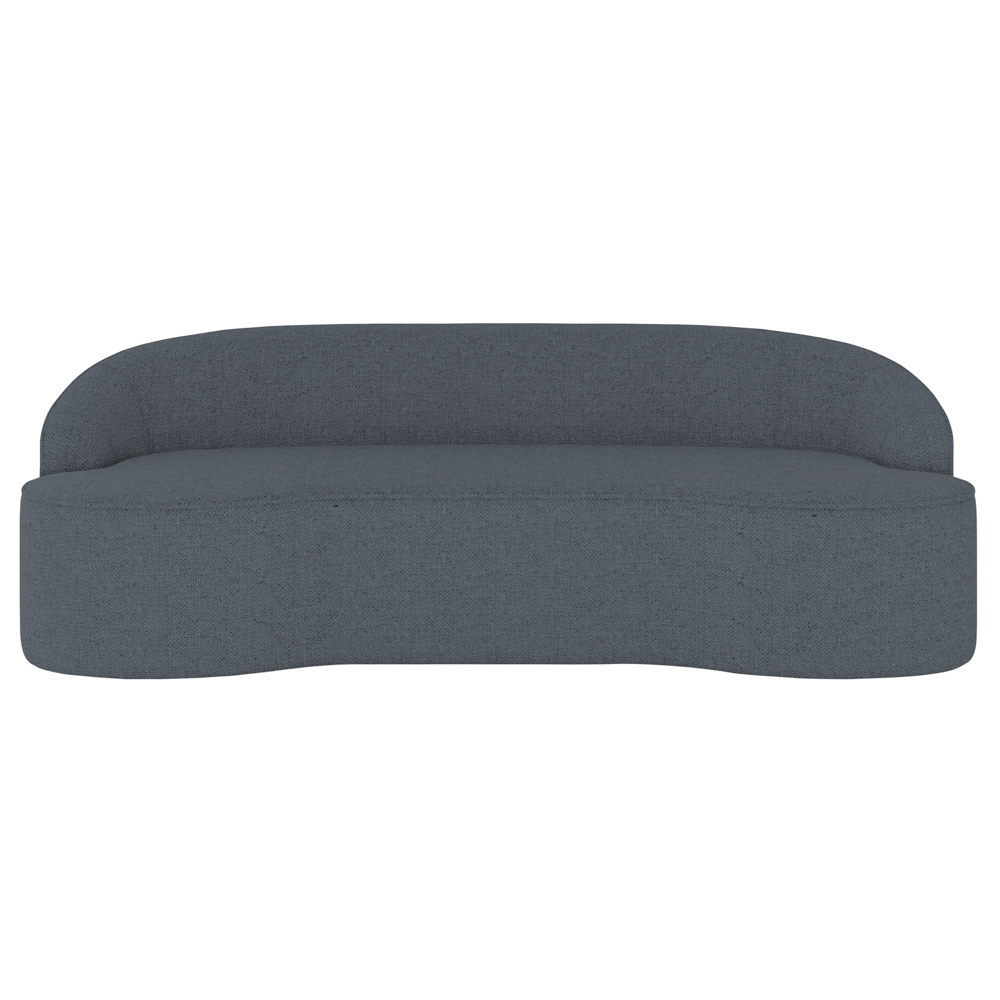 Sofá 3 Lugares 200cm Living Pés Curvos Santi D05 Suede Cinza - Mpozenato
